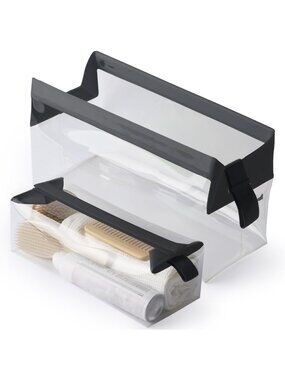 Clear Travel Toiletry Kit - Extra Large, Leak-Resistant, TSA Approved, Modular